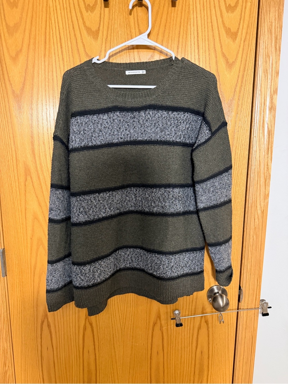 Staccato Olive Green Knit Sweater